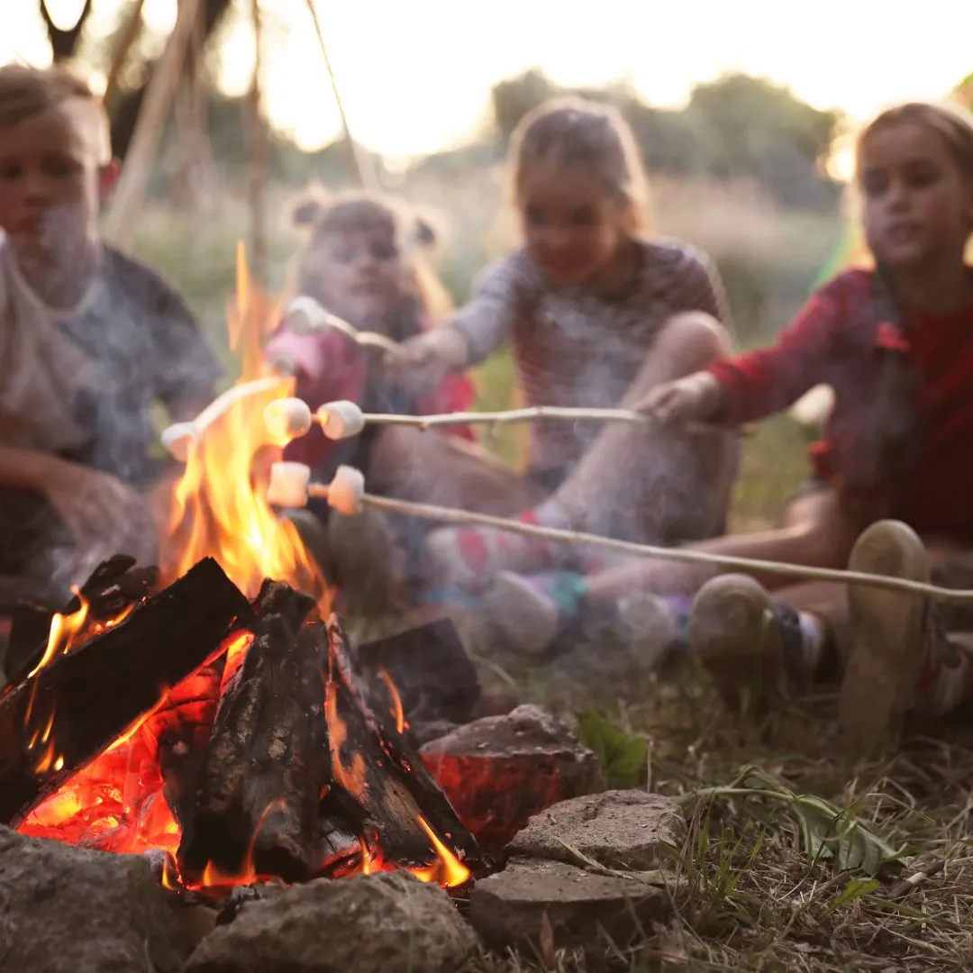 Dzieci w parku linowym